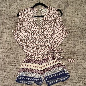 Geometric Patterned Romper